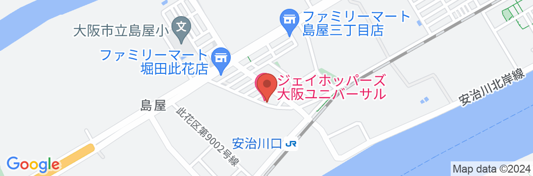 ジェイホッパーズ大阪ユニバーサルの地図