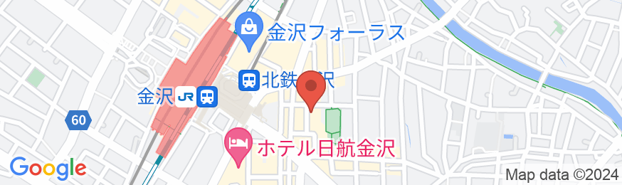 金沢駅前ホテルの地図
