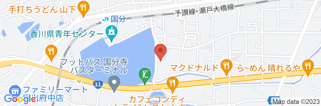 Tabist ホテル ジェンティール 高松 香川の地図