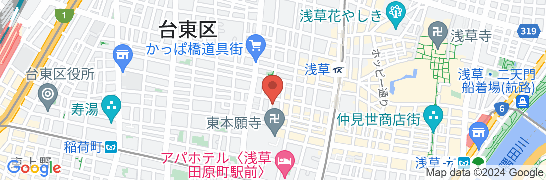 GUEST HOUSE 田家の地図