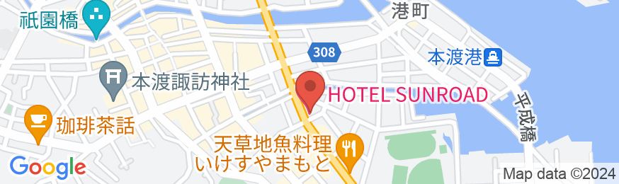 ホテルサンロードの地図