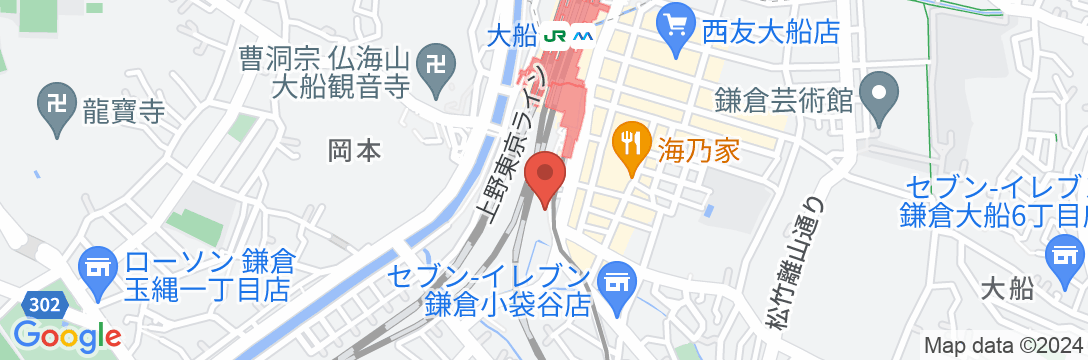 JR東日本ホテルメッツかまくら大船の地図