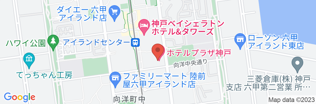 ホテルプラザ神戸の地図