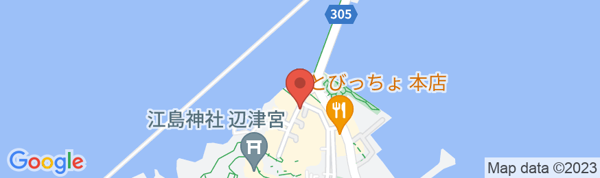 湘南江の島 御料理旅館 恵比寿屋の地図