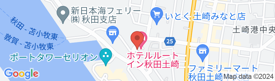 ホテルルートイン秋田土崎の地図