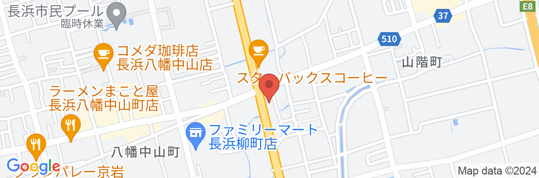 長浜ビジネスホテルの地図
