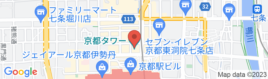 京都タワーホテルの地図