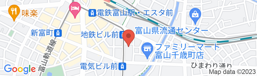 ホテルグランテラス富山桜橋通り(BBHホテルグループ)の地図