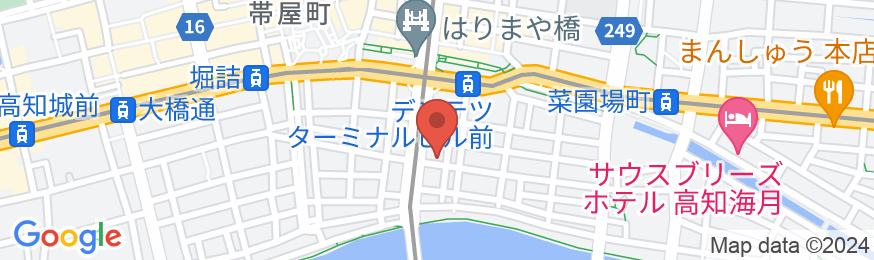 ホテルアベスト高知の地図