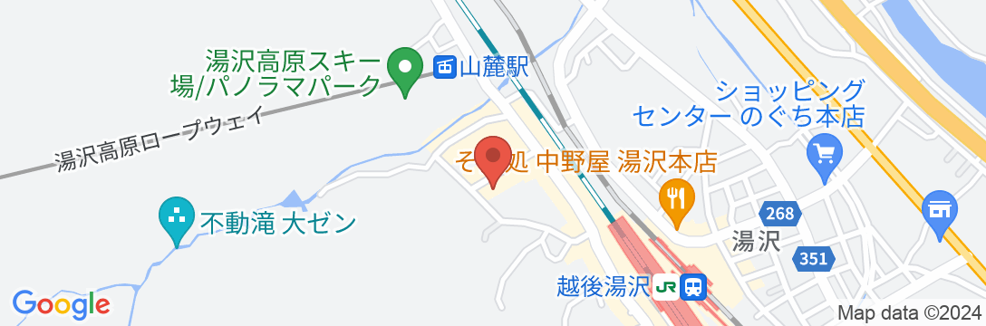 越後湯沢温泉 湯沢ニューオータニの地図