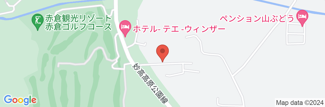 妙高高原 ペンション山三の地図