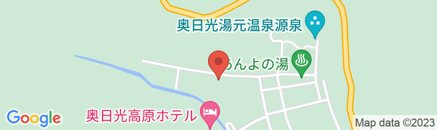 日光湯元温泉 奥日光 森のホテルの地図