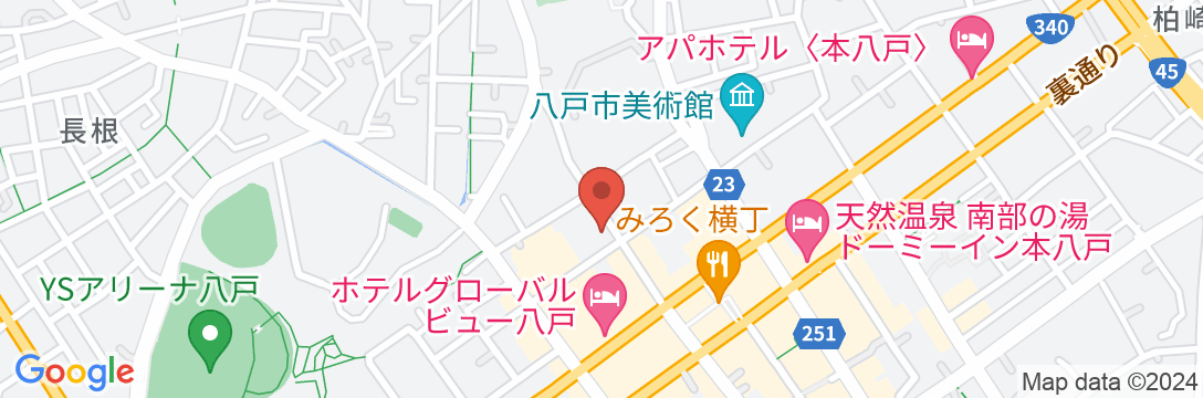 シティパークホテル八戸の地図