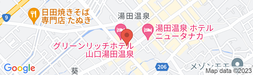 湯田温泉 西の雅 常盤の地図