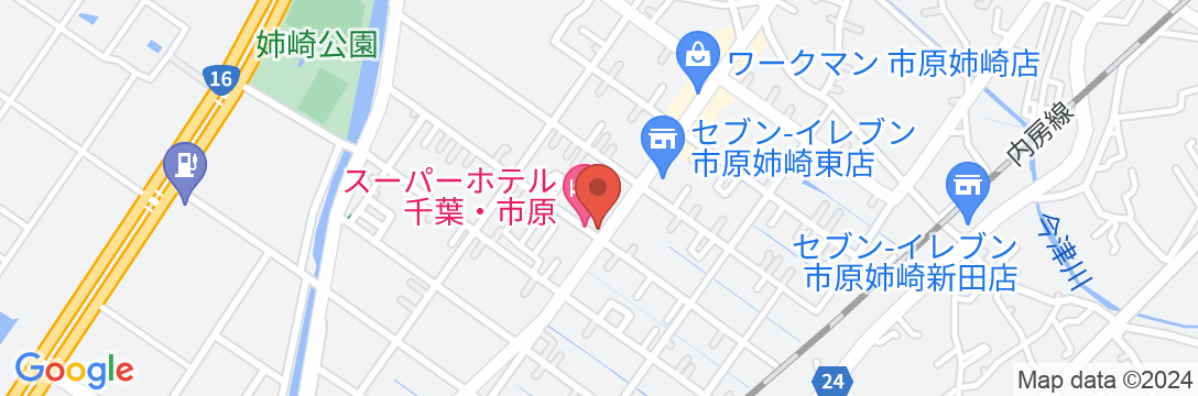 スーパーホテル千葉・市原 天然温泉 姉崎の湯の地図
