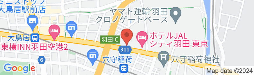 ホテルJALシティ羽田 東京 ウエストウイングの地図