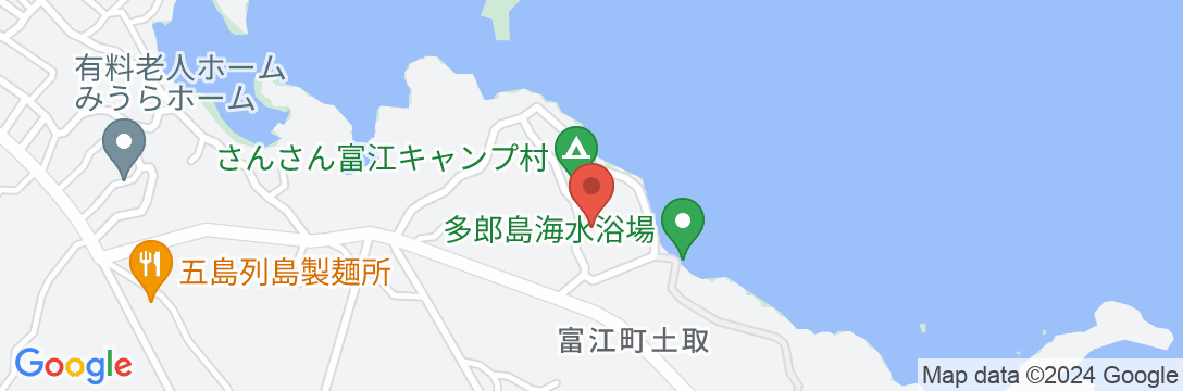 さんさん富江キャンプ村 <五島・福江島>の地図