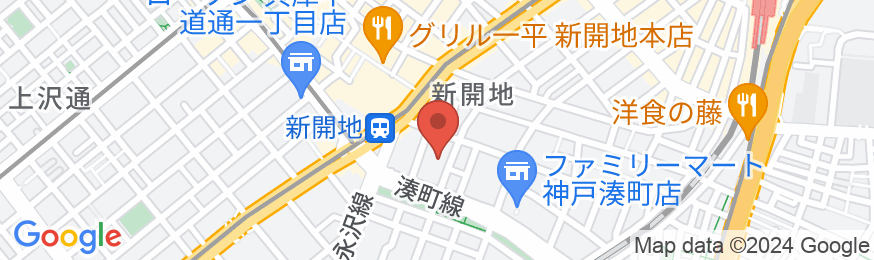 ホテルサンルートソプラ神戸アネッサの地図