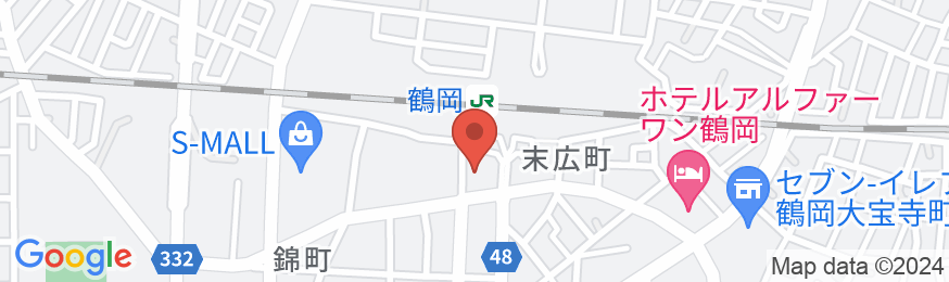 アパホテル〈山形鶴岡駅前〉の地図