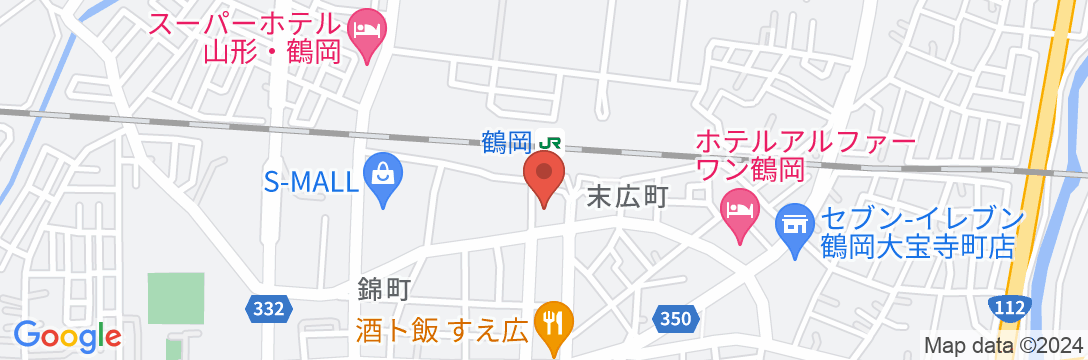アパホテル〈山形鶴岡駅前〉の地図
