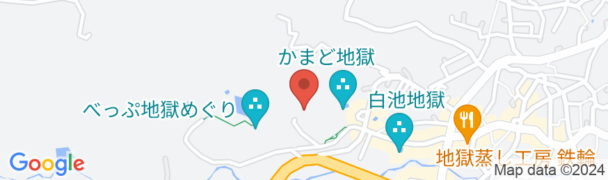 別府鉄輪温泉 山荘 神和苑の地図
