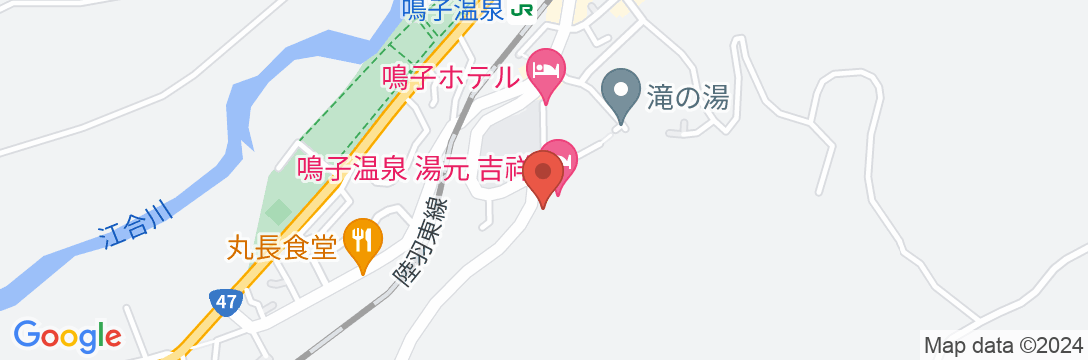 鳴子温泉 湯元 吉祥(共立リゾート)の地図