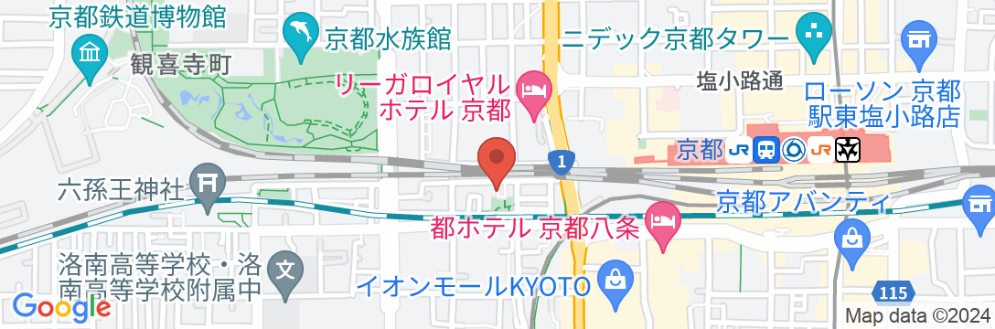 お宿 京都駅Iの地図