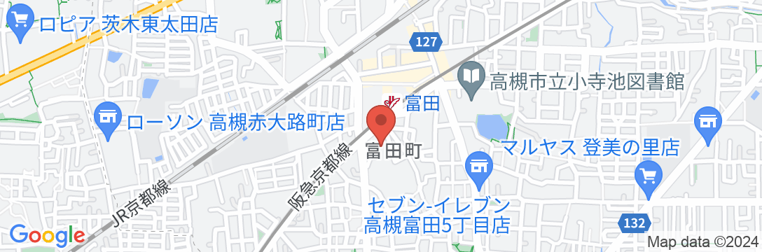Backpackers Hotel NOOSA JAPAN in Takatsuki Tondaの地図