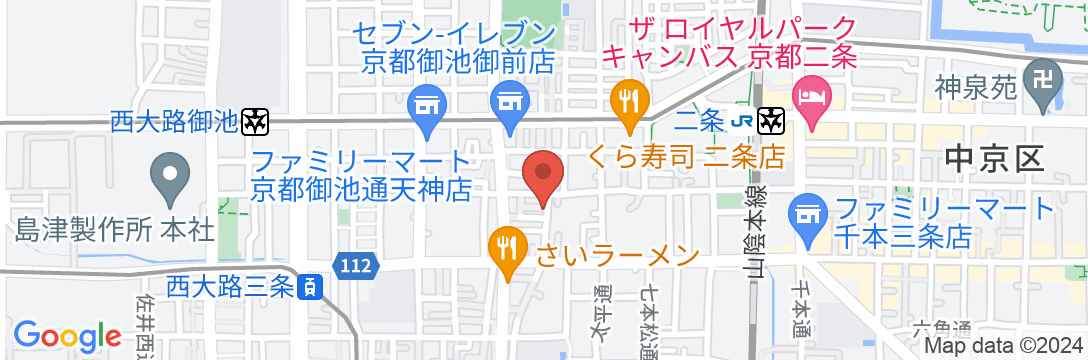 京の宿 月光庵の地図