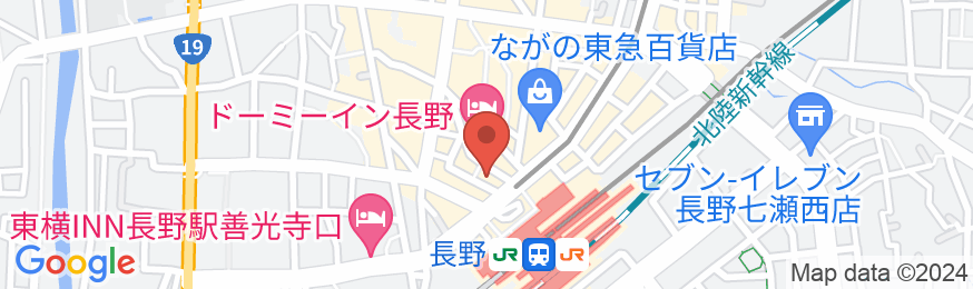 長野東急REIホテルの地図