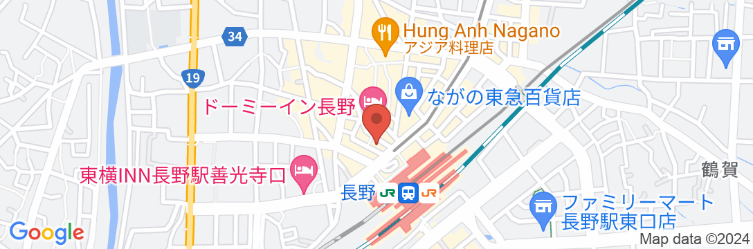 長野東急REIホテルの地図