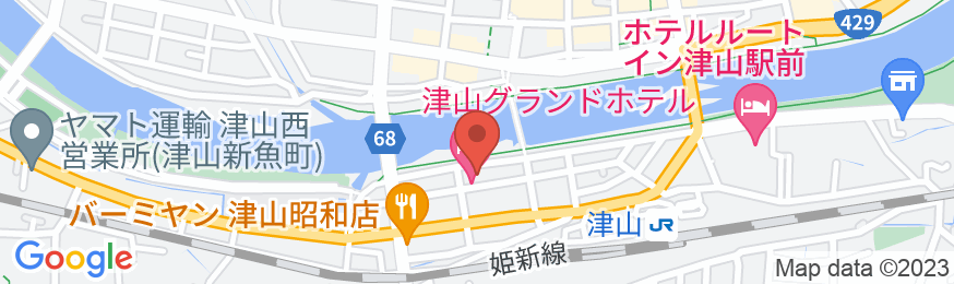 津山グランドホテルの地図