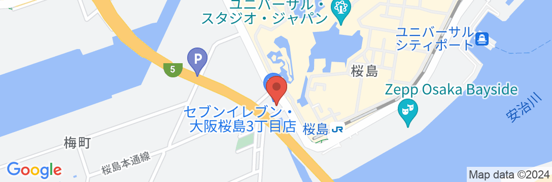 Tabist グローレ大阪の地図