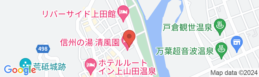 戸倉上山田温泉 信州の湯 清風園の地図