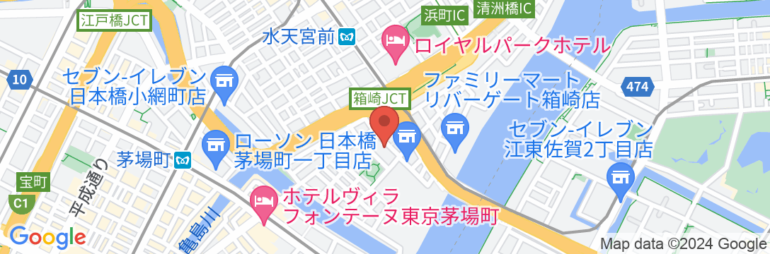 HOTEL AXAS NIHONBASHI(ホテルアクサス日本橋)の地図