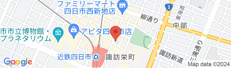 東横INN近鉄四日市駅北口の地図