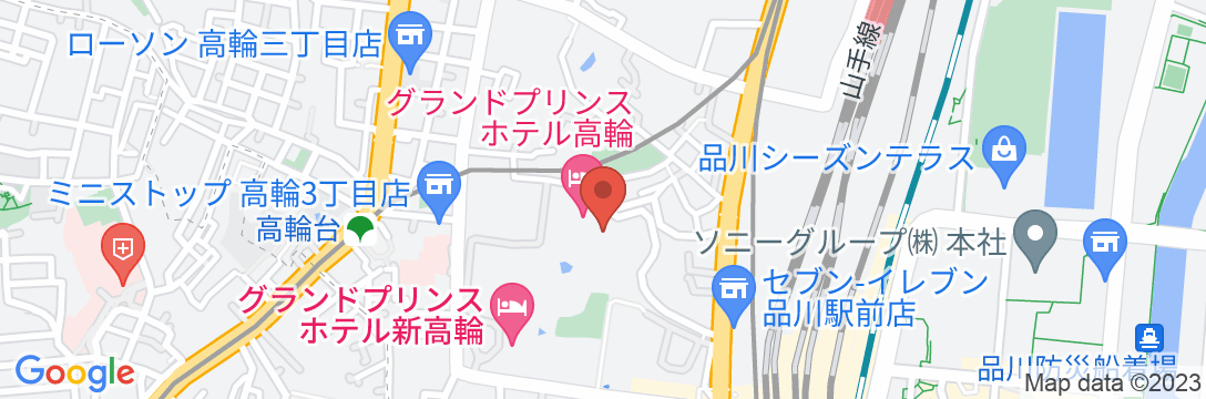 高輪 花香路(グランドプリンスホテル高輪内)の地図