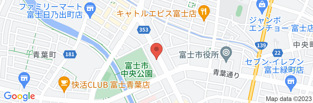 ホテルルートイン富士中央公園東の地図