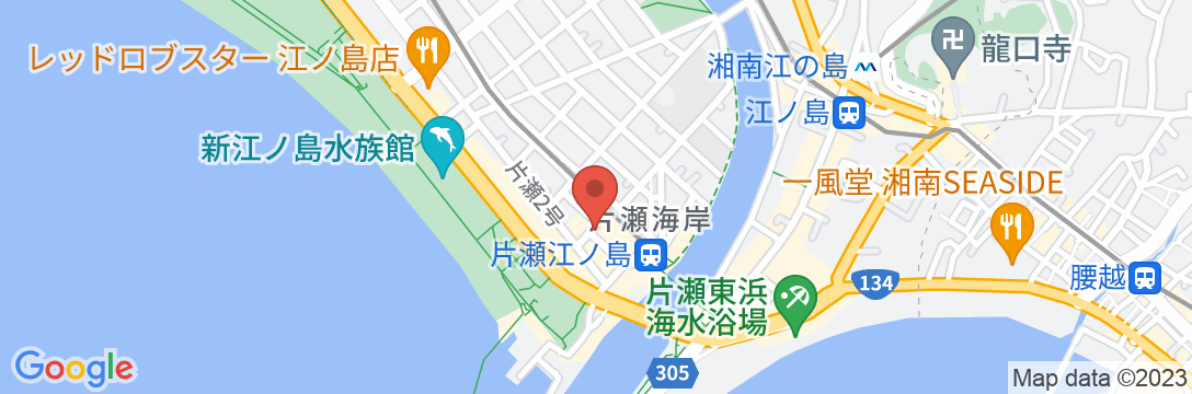 江ノ島ゲストハウス134の地図