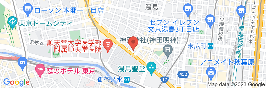 ホテル東京ガーデンパレスの地図