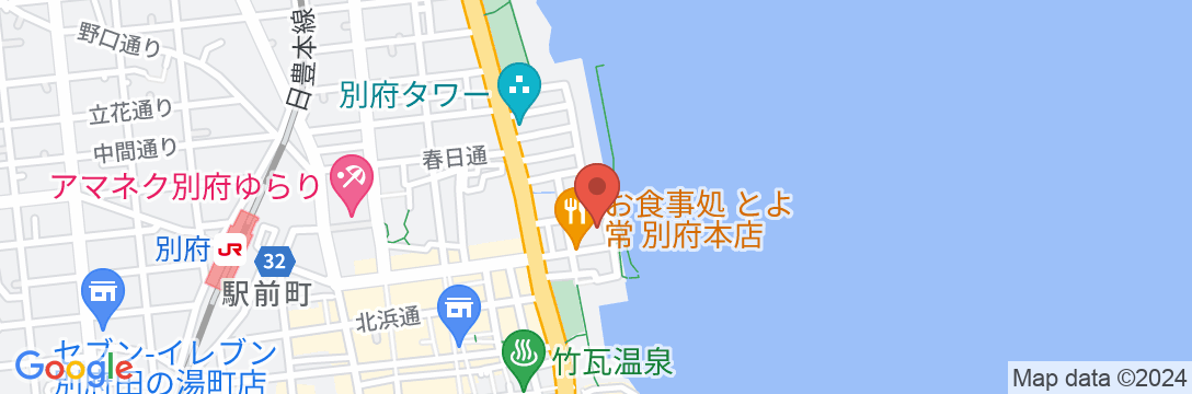 大江戸温泉物語 別府清風の地図