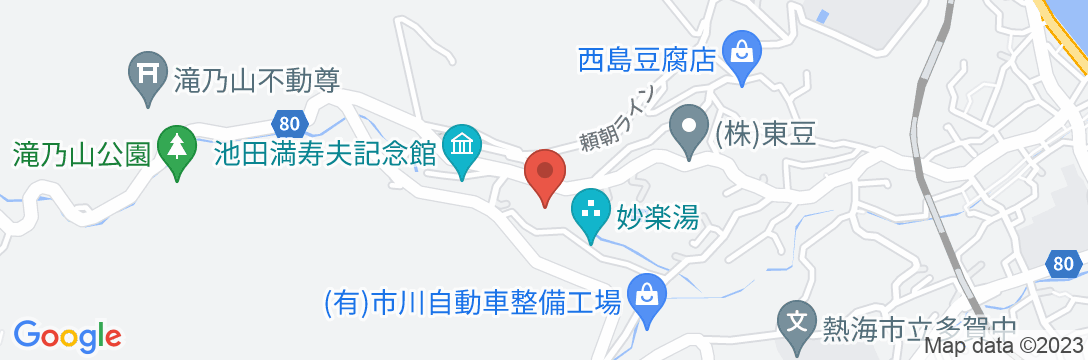 義風堂熱海民宿-枇杷物語の地図