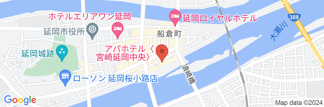 アパホテル〈宮崎延岡中央〉の地図