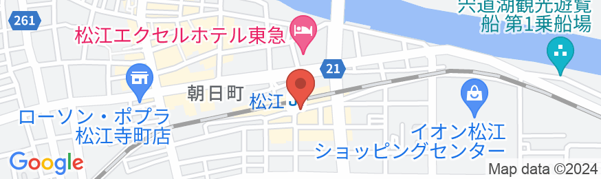 ホテルアルファーワン第2松江の地図