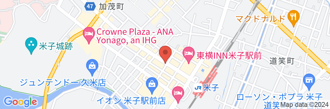 ホテルアルファーワン米子の地図