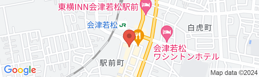 ホテルアルファーワン会津若松の地図