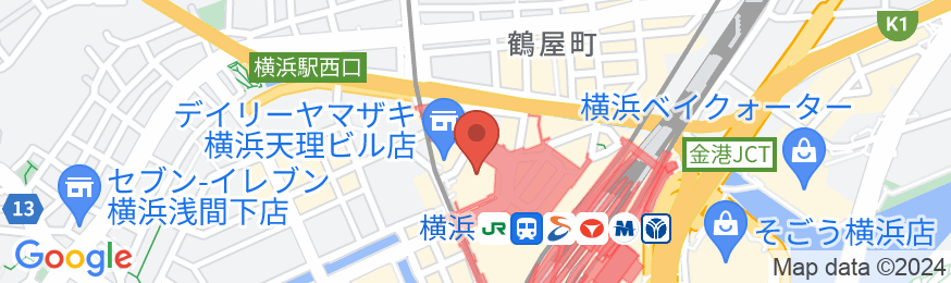 横浜ベイシェラトンホテル&タワーズの地図