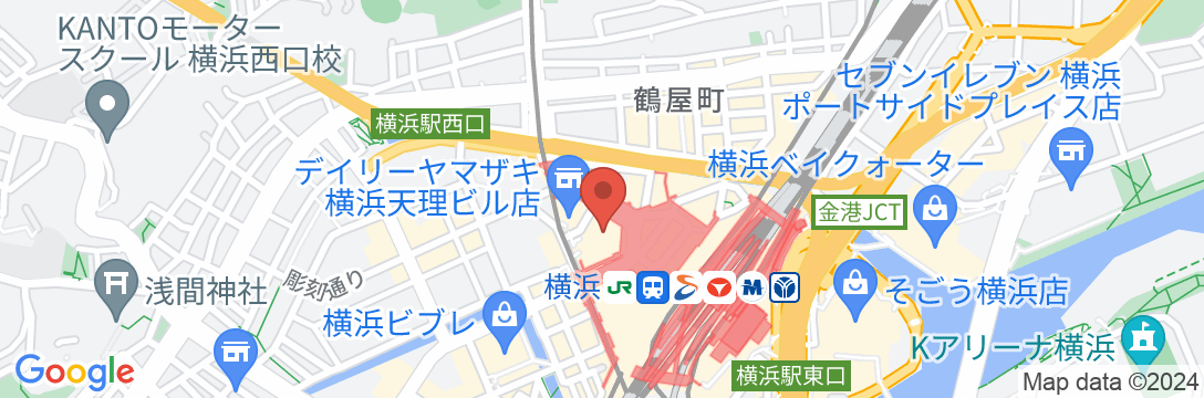 横浜ベイシェラトンホテル&タワーズの地図