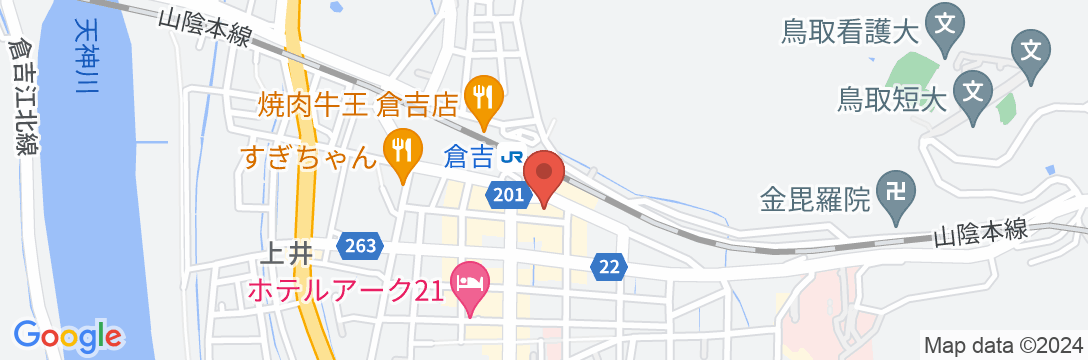 ホテルセントパレス倉吉の地図