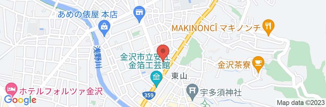 金澤ゲストハウス イーストマウンテンの地図